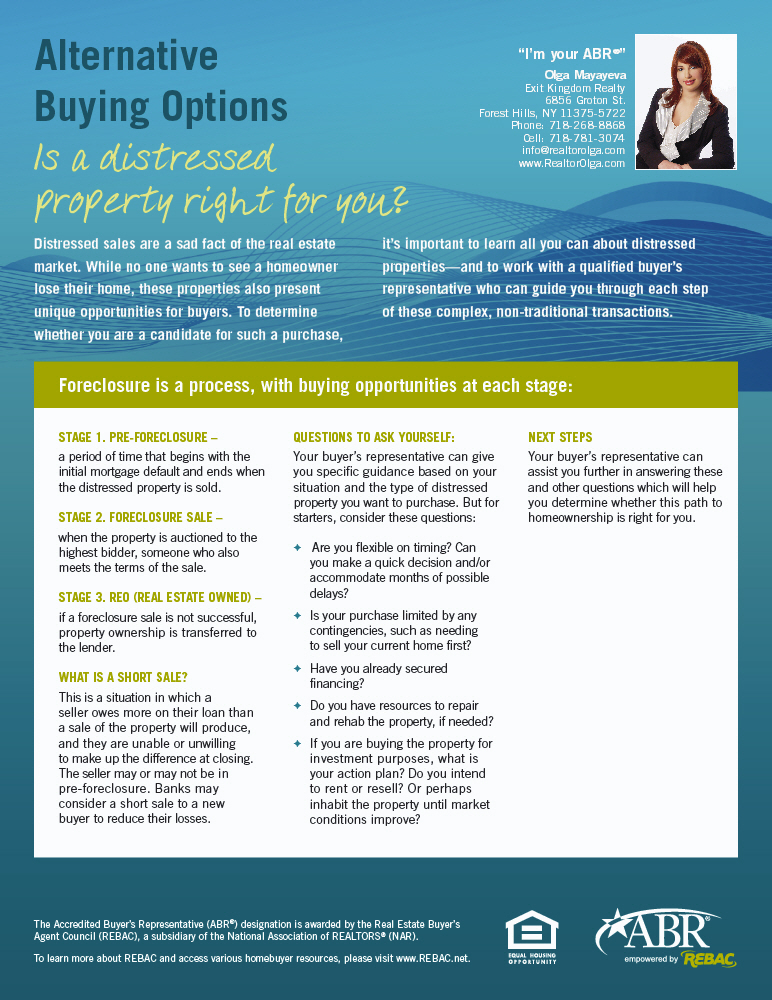 Is a Distressed Property Right For You?