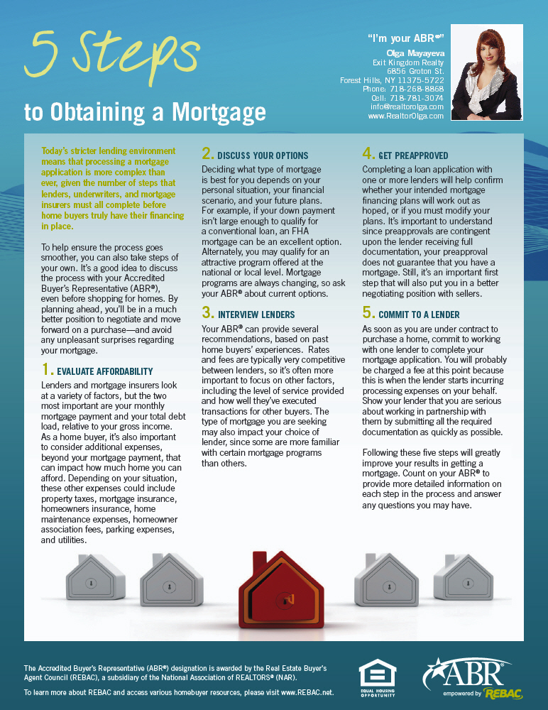 5 Steps to Obtaining a Mortgage