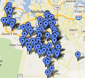Chesapeake Neighborhoods Site Map Chesapeake Neighborhoods Site Map