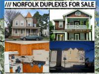 Norfolk VA  Duplexes For Sale