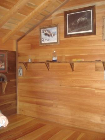 finished inside cabin